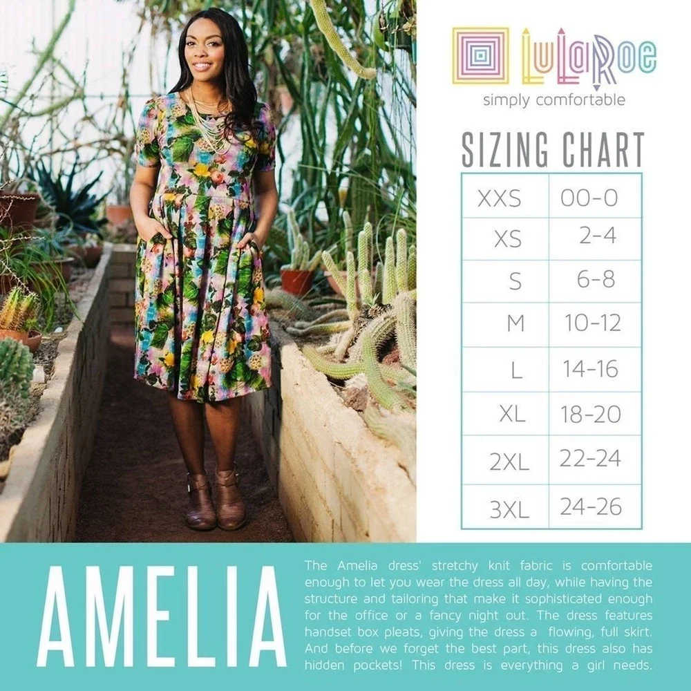 LuLaRoe Amelia Dress - Small - Picture 7 of 7